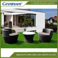 Europe furniture PE rattan bistro patio sets clearance